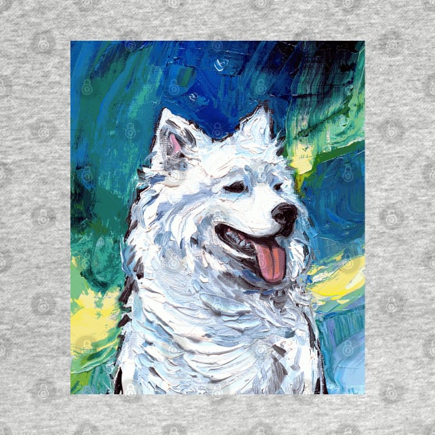 Samoyed Night (Portrait) by sagittariusgallery